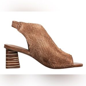 Antelope Annabelle Brown Open Toe Slingback Heels - Size 40 Euro
